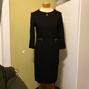 Nine West Black Long Sleeve Dress